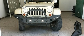 Photo of a JK Warehouse Custom Design Front Bull Bar With LED Lights ON SPECIAL