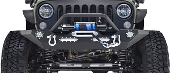 Photo of a JW0272 Style Steel Front Winch Bull Bar With LED Lights